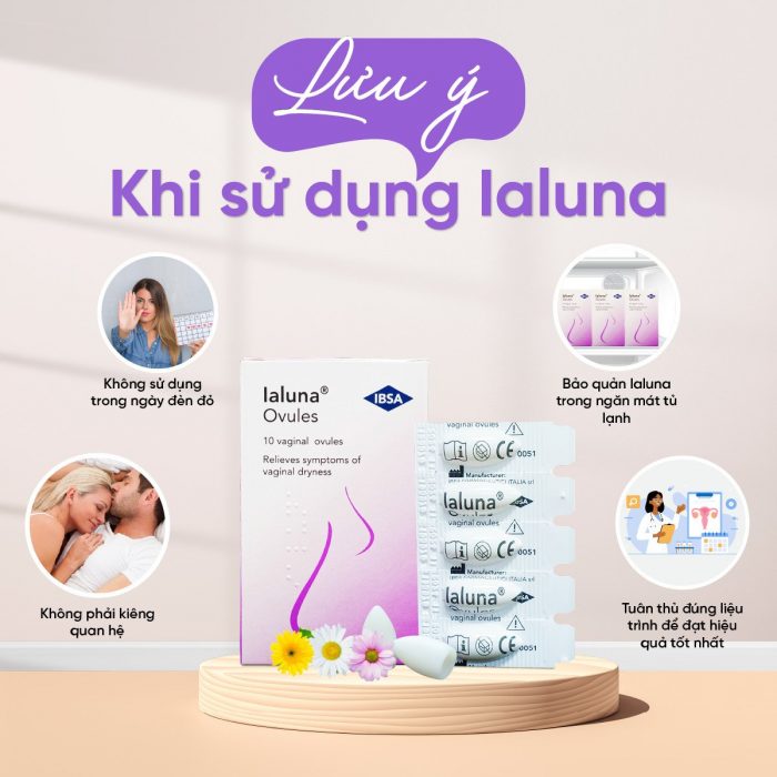 Lưu ý khi sử dụng viên đặt ialuna